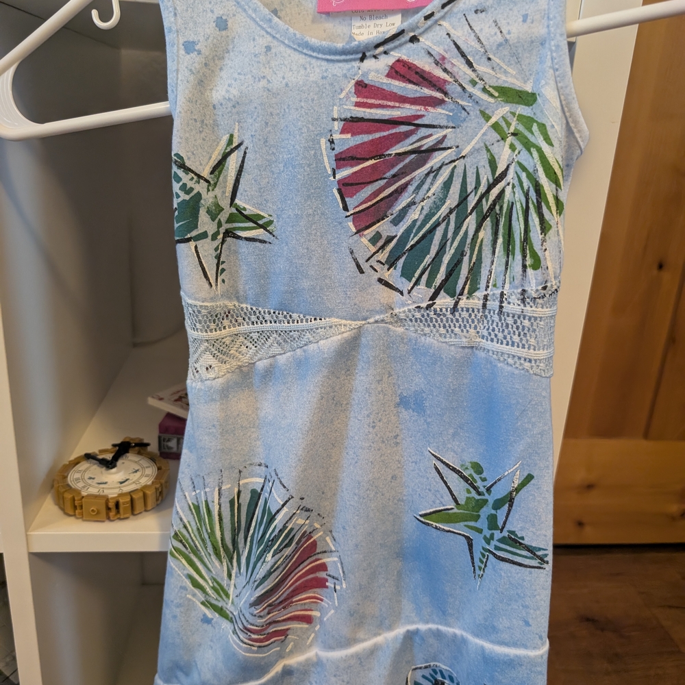 Kids Sleeveless Top with Colorful Print